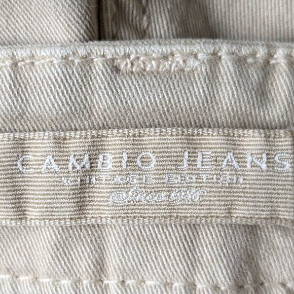 CAMBIO Liu Women's Straight Leg Jeans  Size 8 (US)  Tan  NWOT - Picture 6 of 8